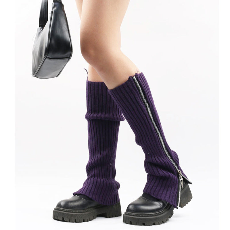 Woolen Yarn Socks Women's Knitted Slip-on
