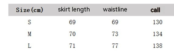 American Retro Low Waist Navel Long Skirt Women