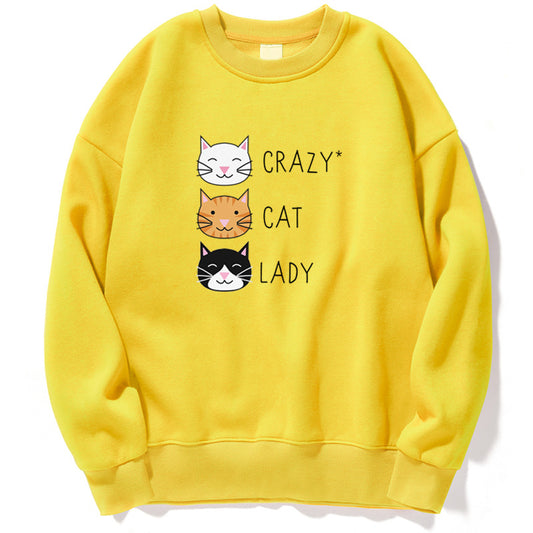 Skør Katte Kvinders Sjove Søde Sweatshirt