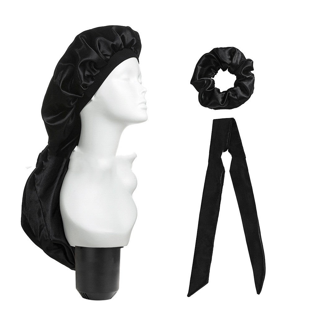 Three-piece Wide-brim Household With Long Cap And Scarf