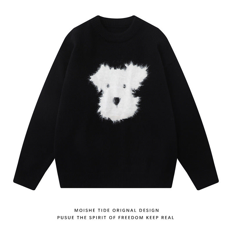 Cartoon Rabbit Soft Glutinous Mink Sweater Men And Women Loose Fashion