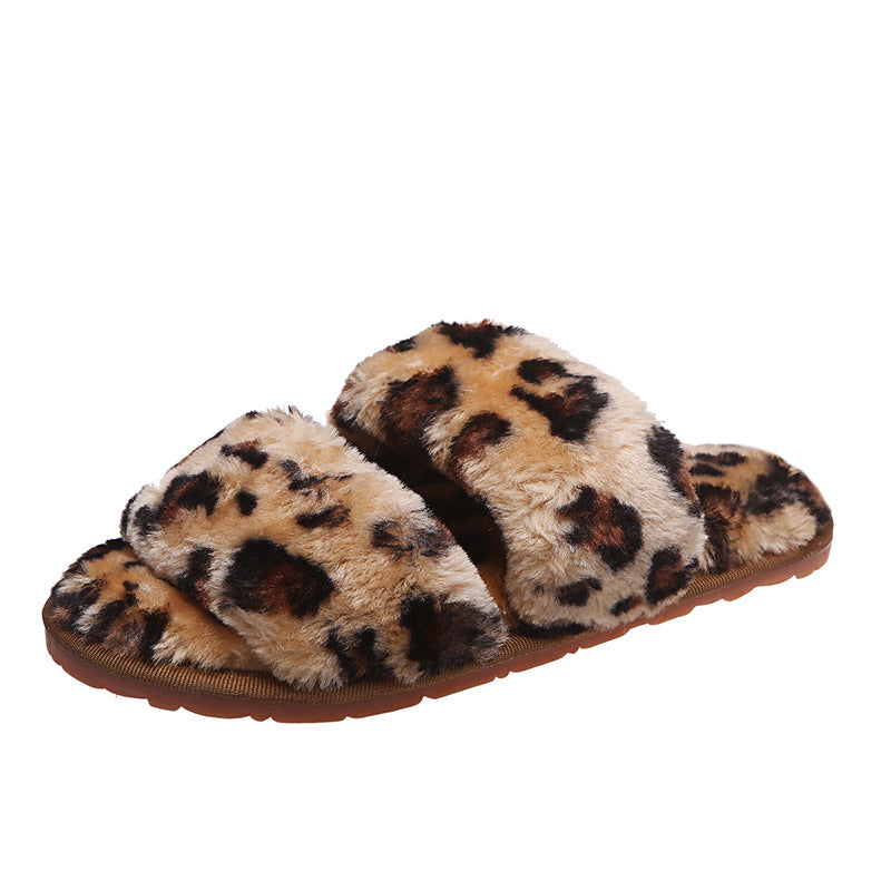 Flat Bottom Home And Outdoor Wear Casual Fur Slippers