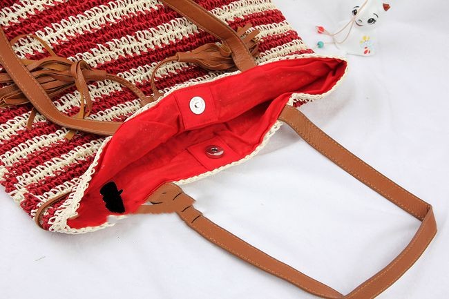 Korean Version Of Sen Series Simple Woven Straw Bag