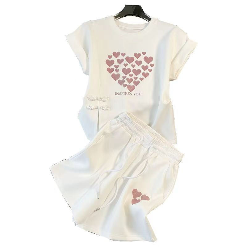 Women's Summer Casual Fashion Set With Color Blocks