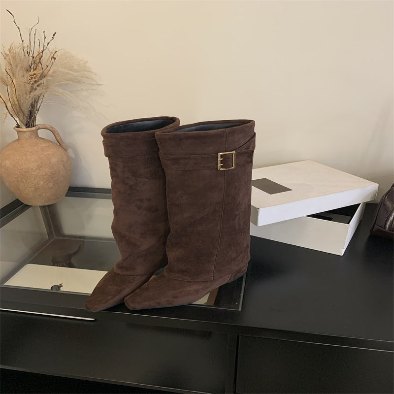 New Chunky Heel Short Autumn And Winter Boots Children