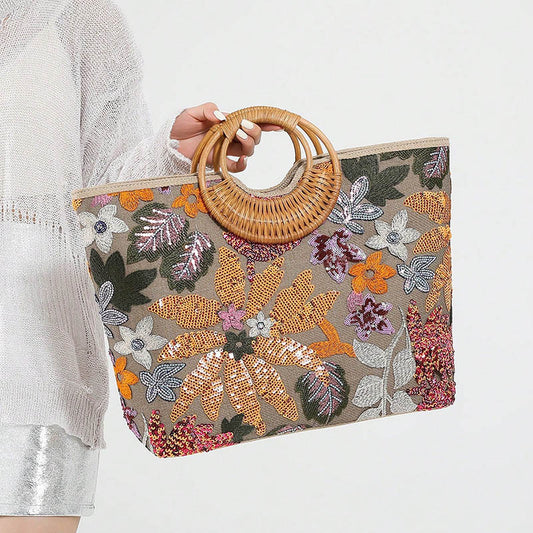 Women's Large Capacity Vintage Travel Shoulder Bag