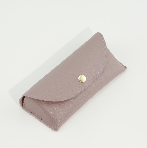 Soft-bag glasses case-PU leather-black-1 piece