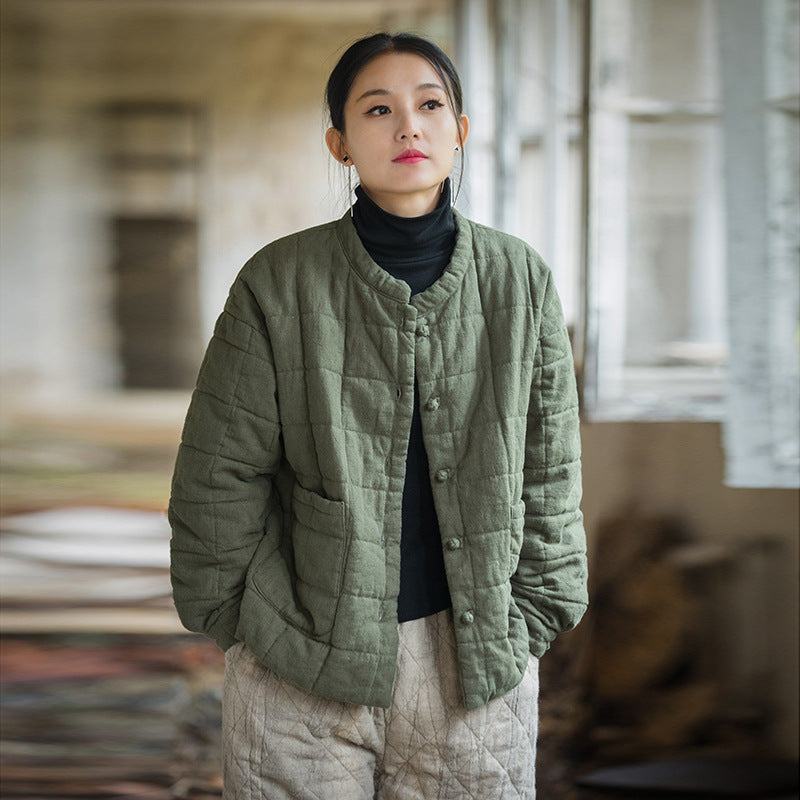 Fashion Artistic Women's Short Cotton-padded Coat