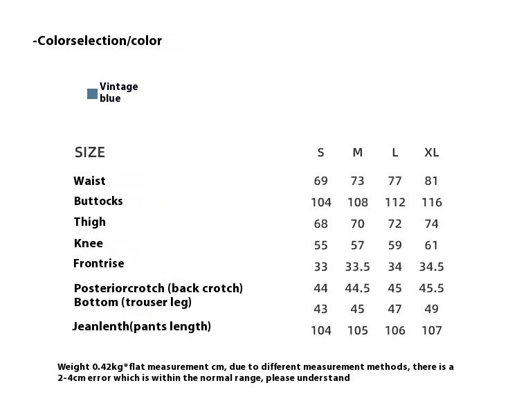 Retro Make Old Ripped Straight Casual Pants Women's High Street Slimming Jeans