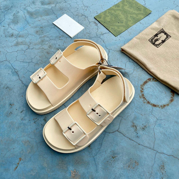 Flat Rubber All-match Open-toed Beach Shoes