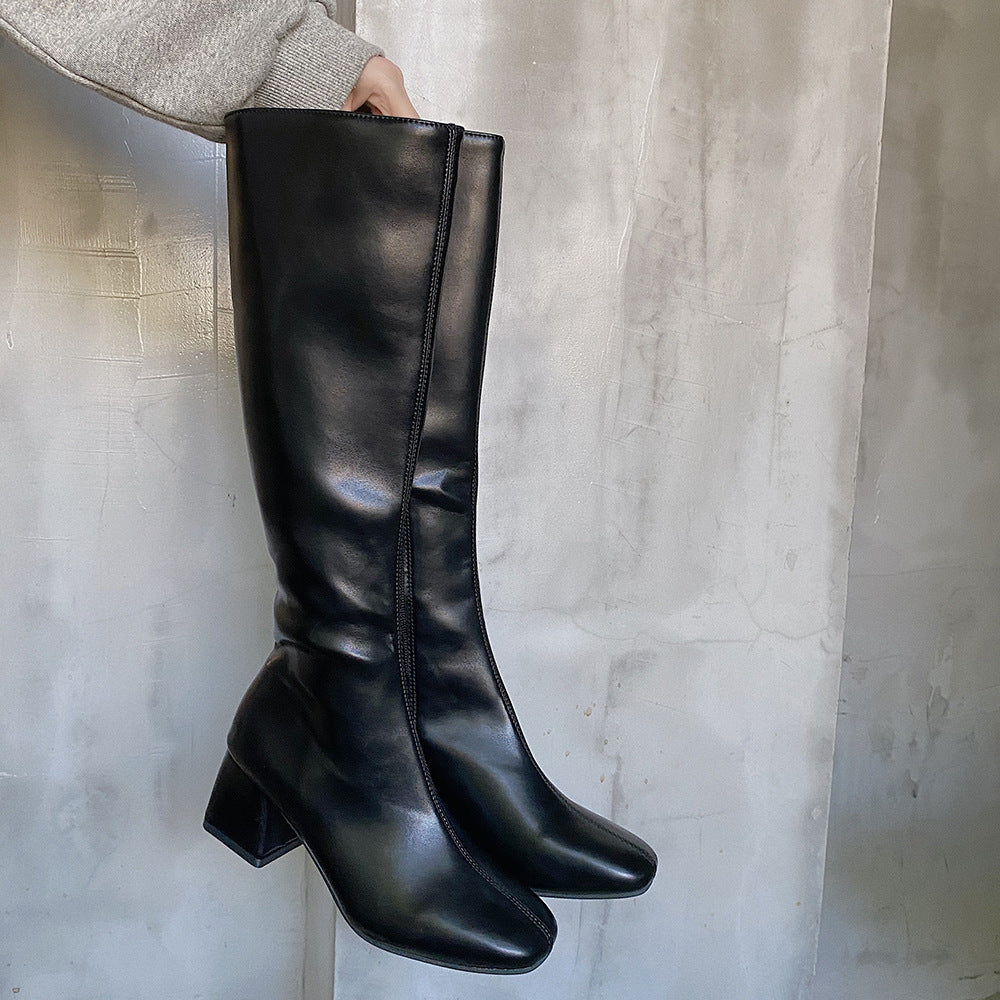 Women's New Thick High-heeled Knight High Boots