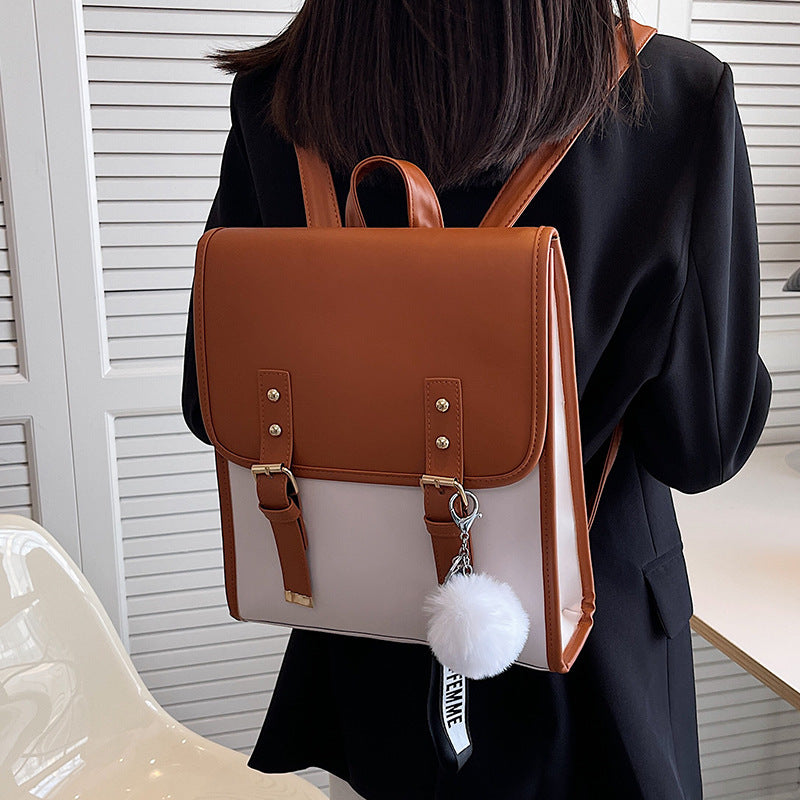 Multi Functional Women's Backpack With New Texture And Fashion Niche