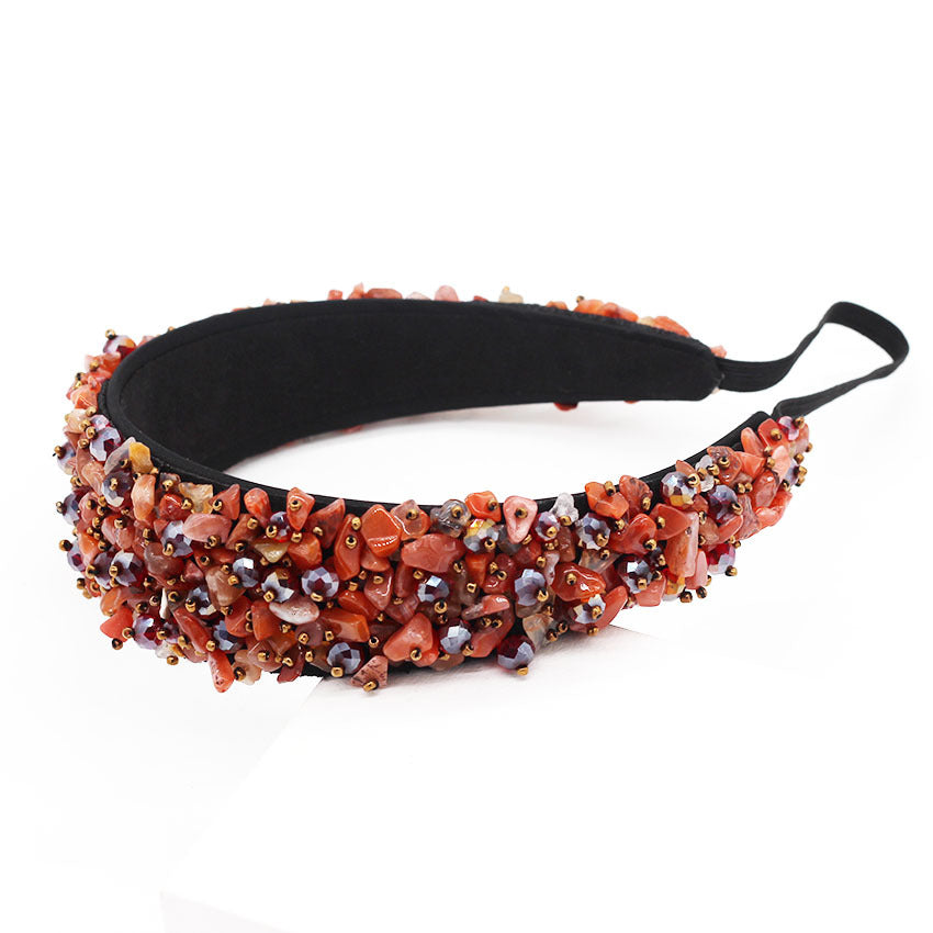 New European And American Luxury Crystal Particle Fashion Headband