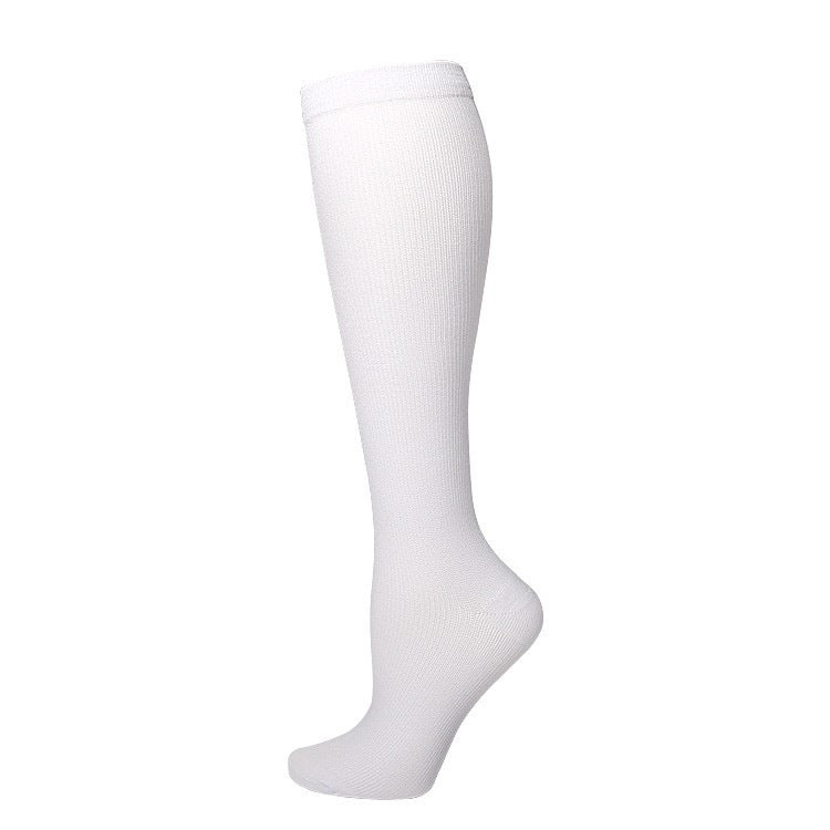 Solid-color Athletic Compression Socks Womens Long Compression Stockings