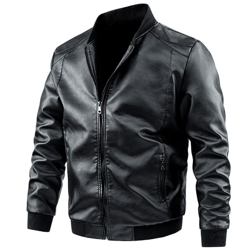 Men's Spring And Autumn Korean Casual Leather Jacket