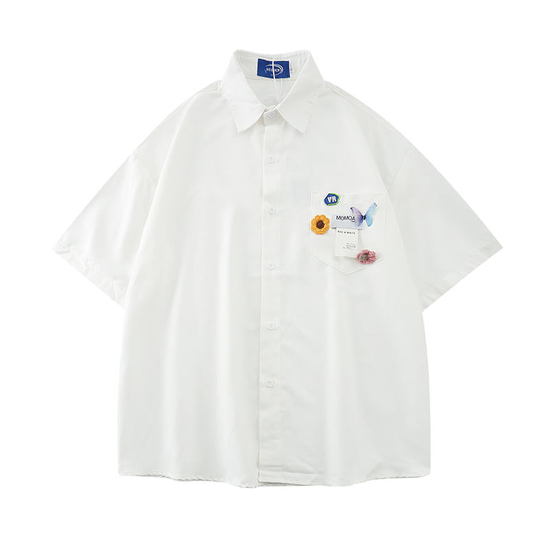 Women's Summer Letter Printed Short Sleeved Shirt