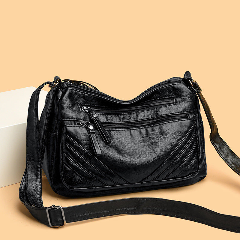 Retro-textured Minimalist Versatile And Stylish Crossbody Shoulder Bag
