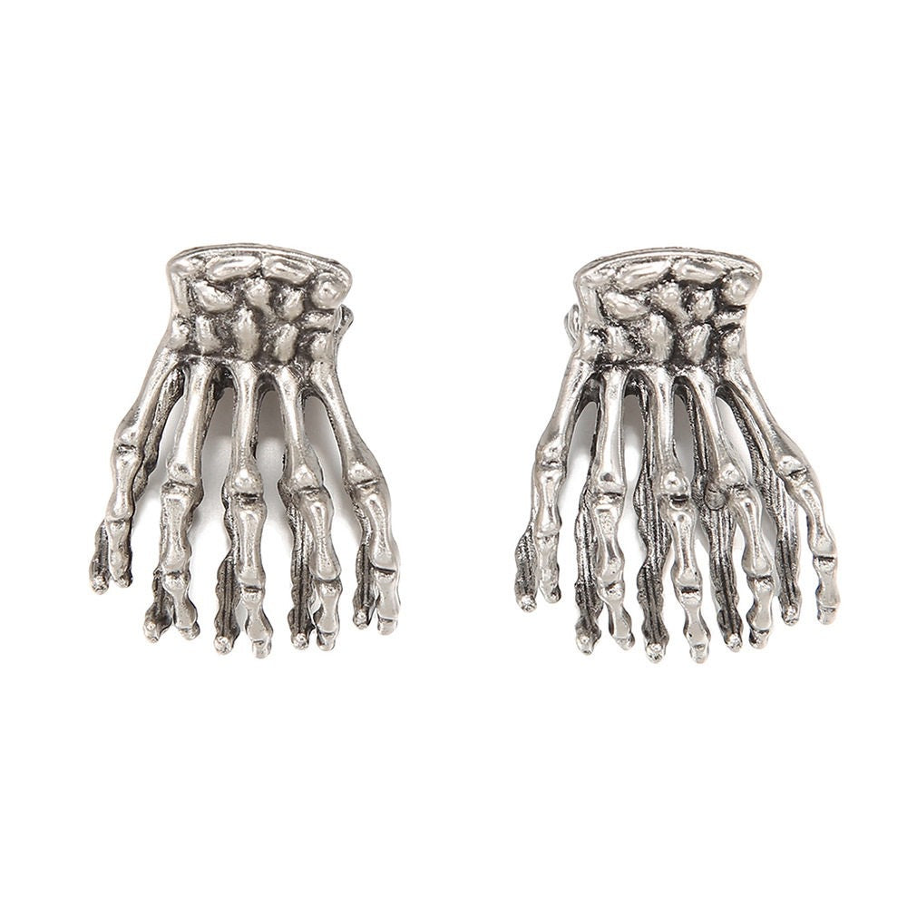 Metal Skeleton Skeleton Hand Small Jaw Clip Female Exaggerated Hair Accessory For Ponytail