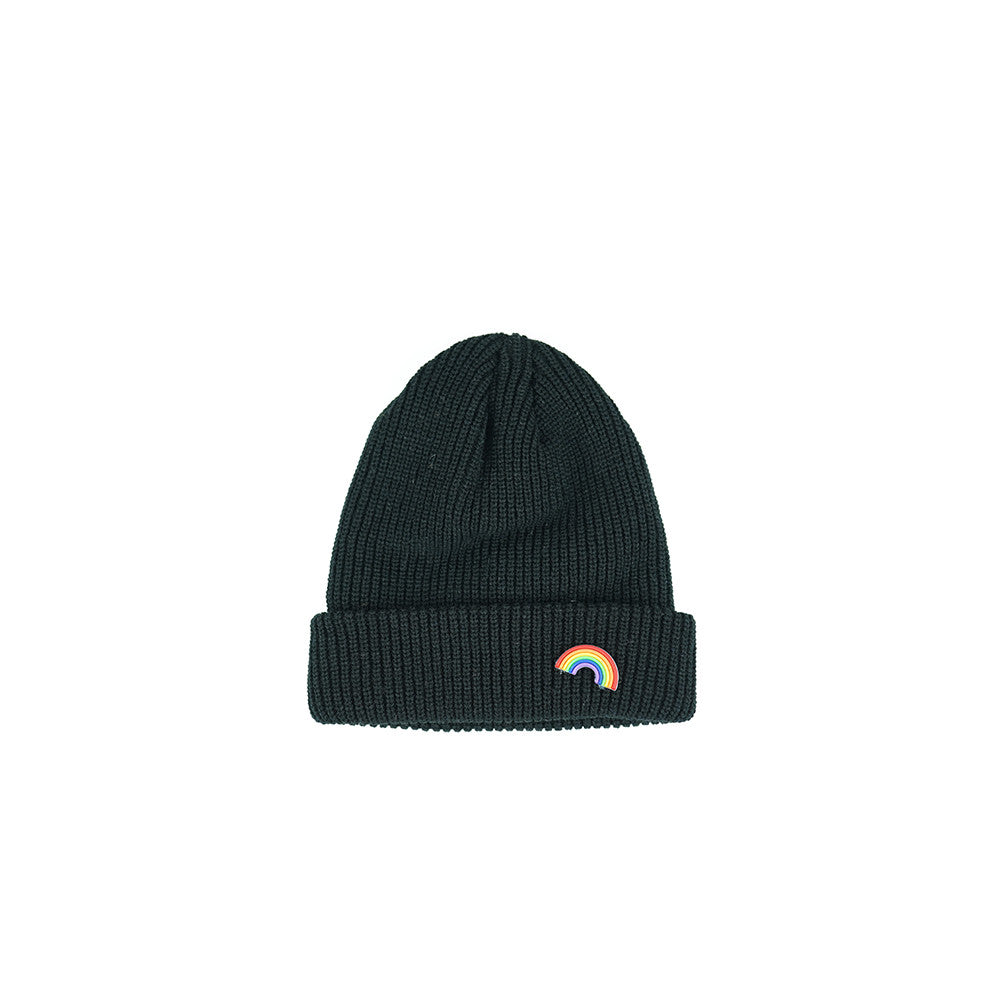 Men's And Women's Fashion Rainbow Elastic Warm Hat