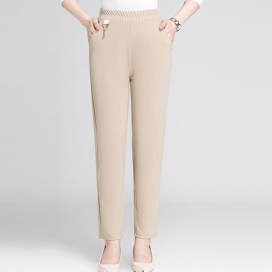 Western Style Middle-aged And Elderly Spring And Autumn Long Pants