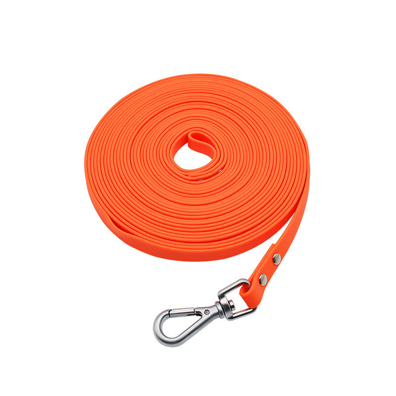Pet Supplies PVC Embossed Lengthened Hand Holding Rope Waterproof Dog Walking