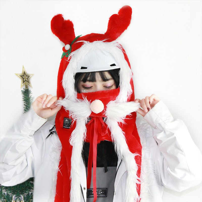 Ski Helmet Cover Plush Personality Cute Warmth
