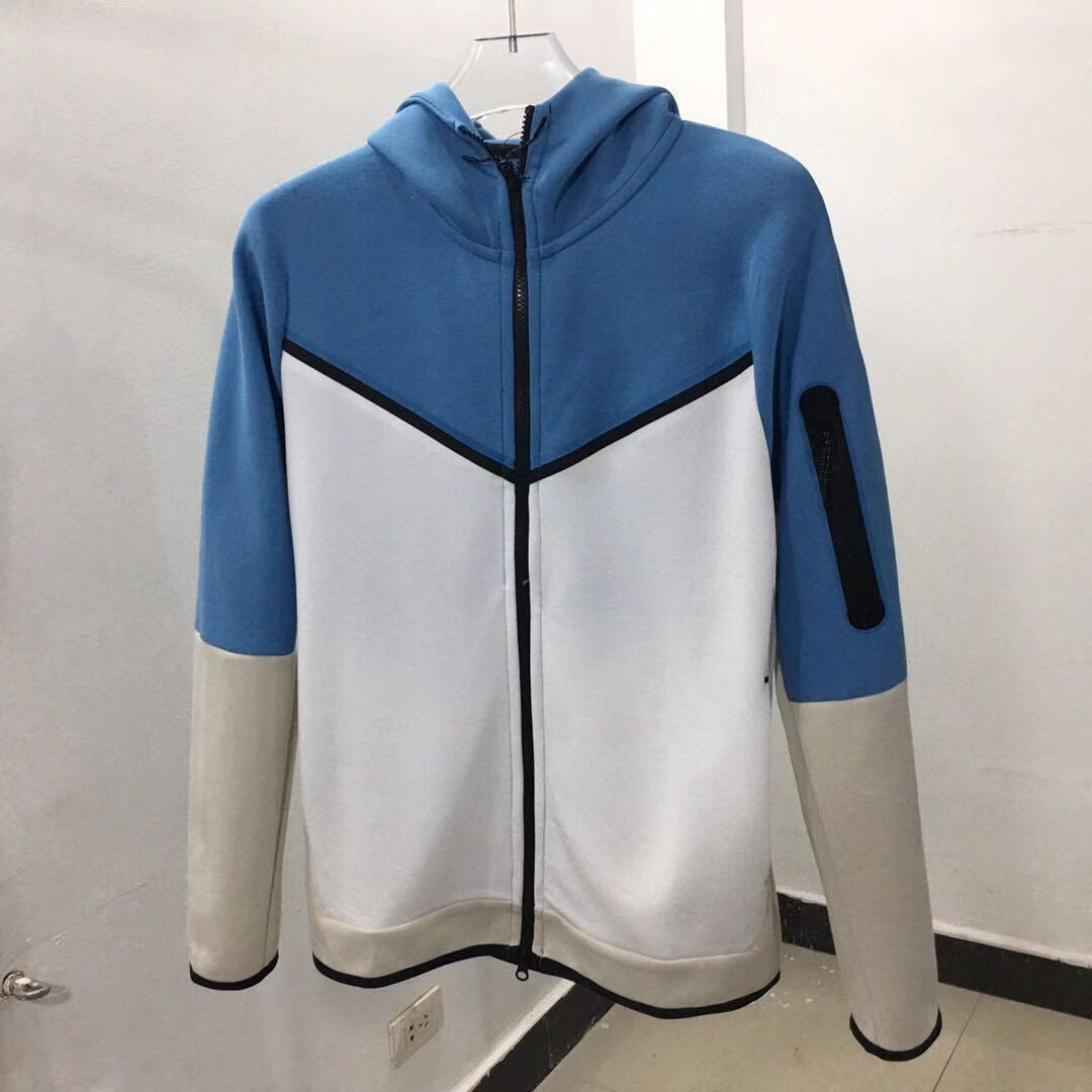 Chest Adhesive Tape Sleeve Arm Zipper Pocket Coat