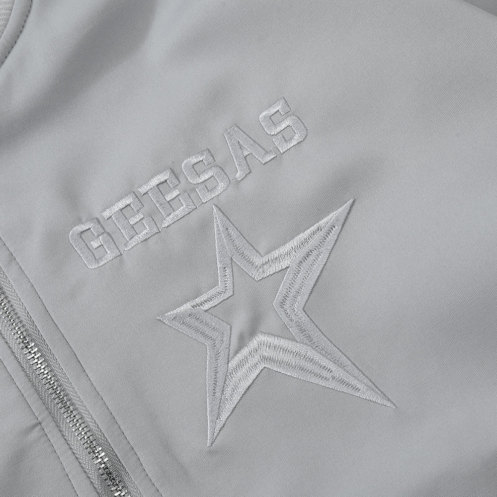 Five-pointed Star Embroidered Jacket For Men
