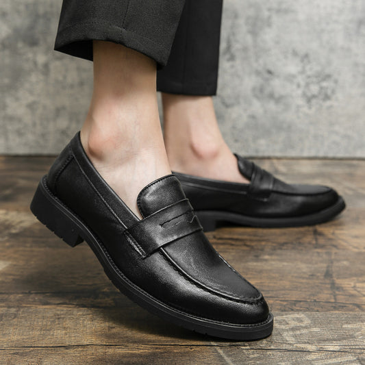 Retro Slip-on Round-toe British Loafers