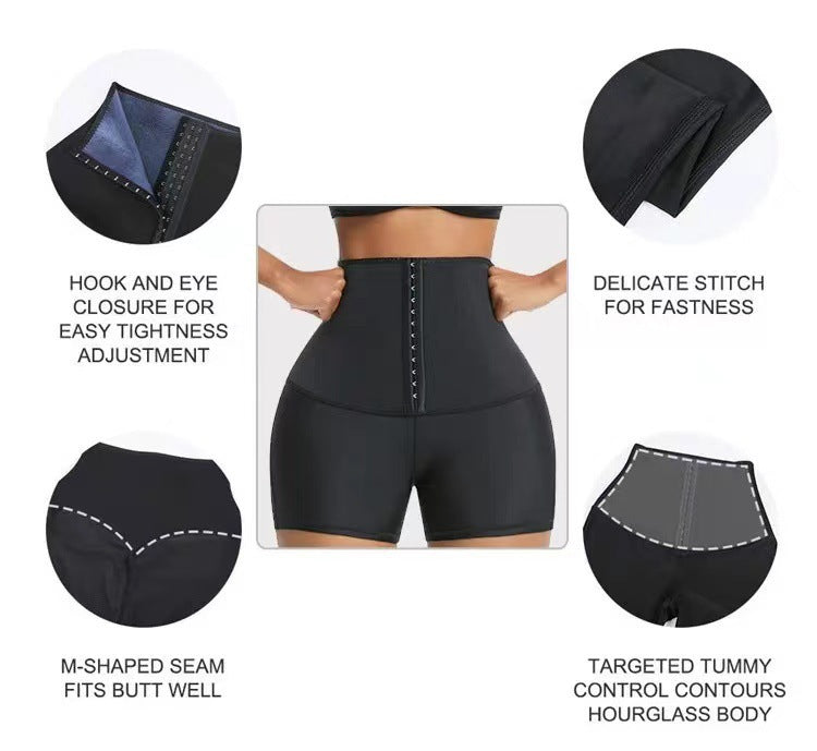 Semi-coated Women's Waist Fitness Hip-lift And Belly Shaping Yoga Pants