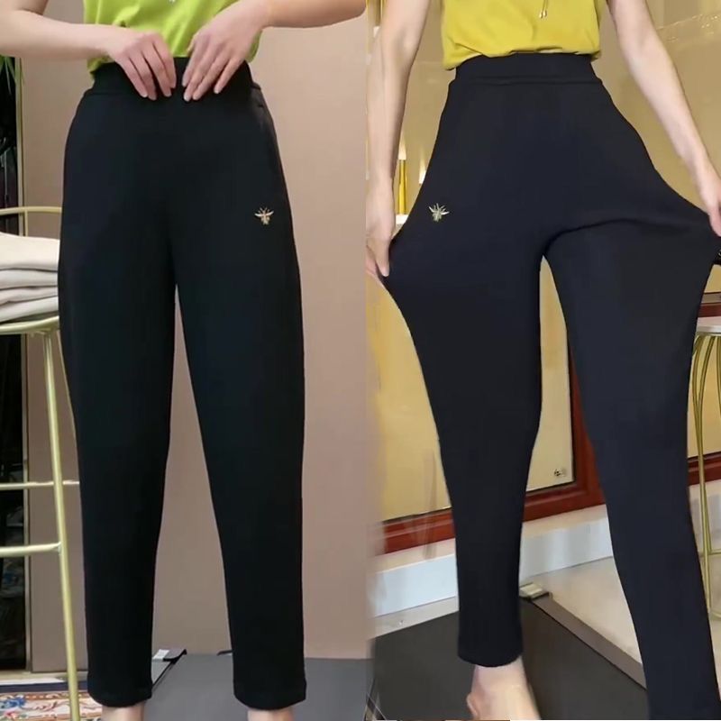 Women's High-end Fashion Draping Slim Fit Slimming Slim Fit High Waist High Elastic Casual Pants