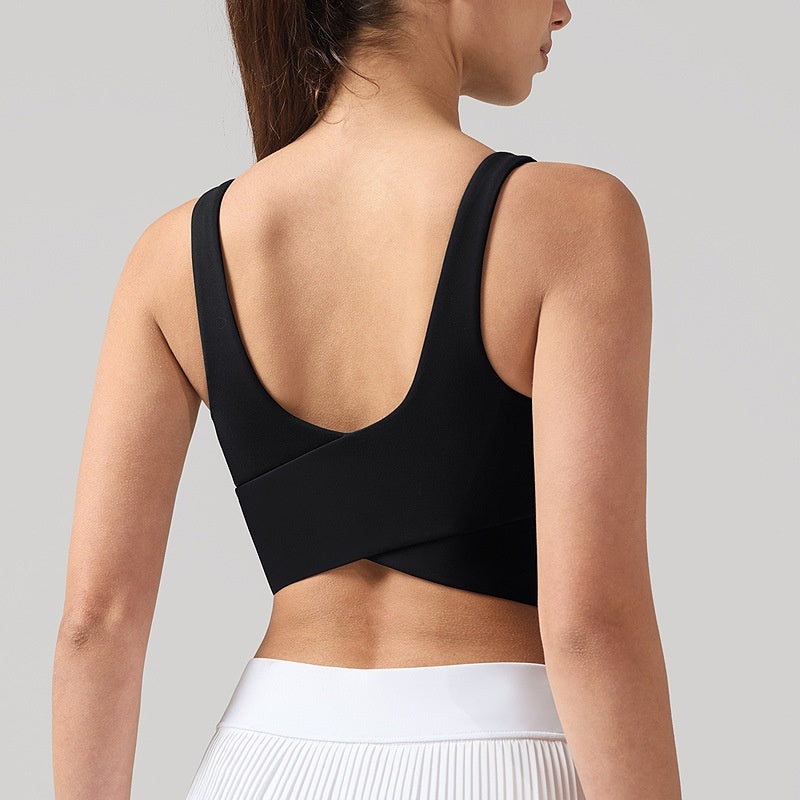 High Elasticity Shock-absorbing Fitness Bra With Breathability