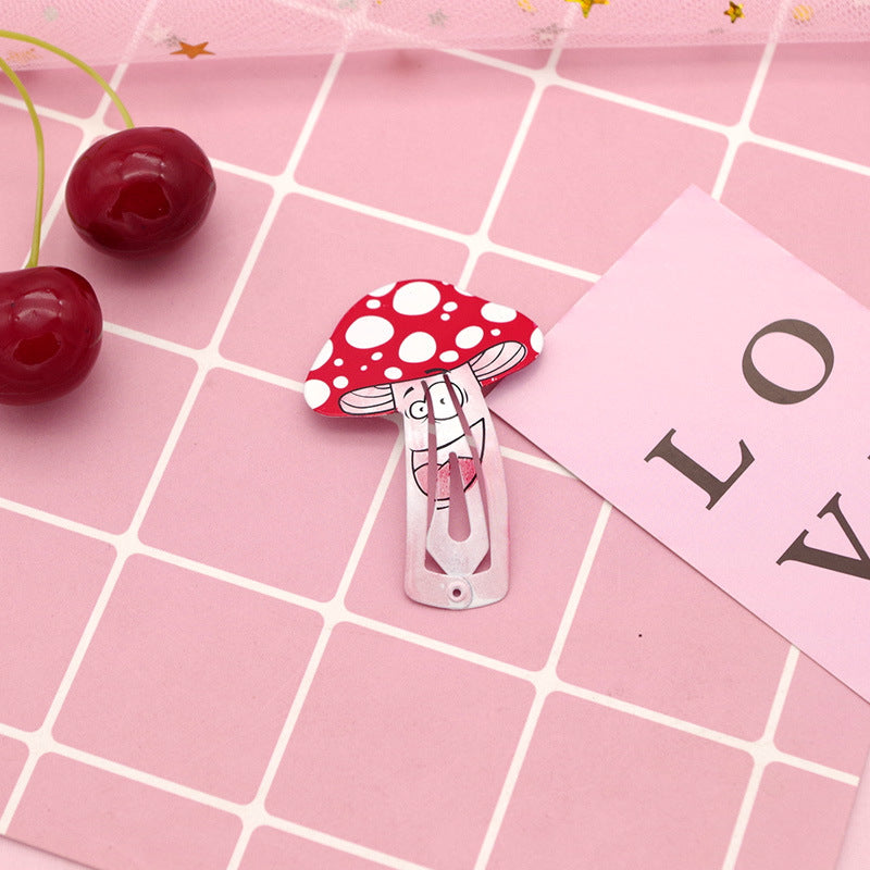 Paint Fruit Barrettes Color Printing Watermelon Strawberry