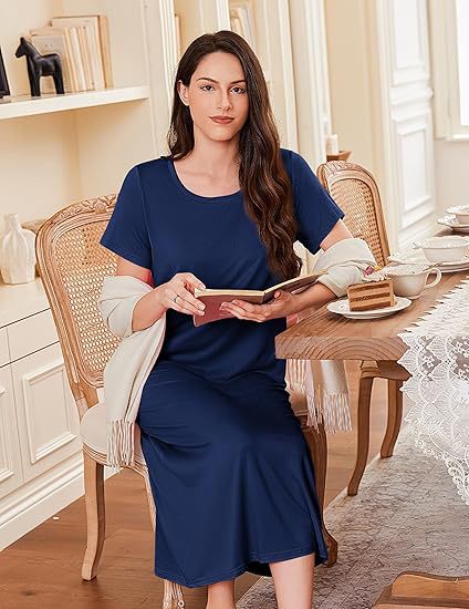 Women's Solid-Colored Soft And Comfortable Long House Dress