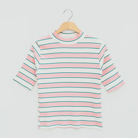 Short-sleeved Cotton Korean Version Slim Bottoming Shirt Half Sleeve Top Ins Tide