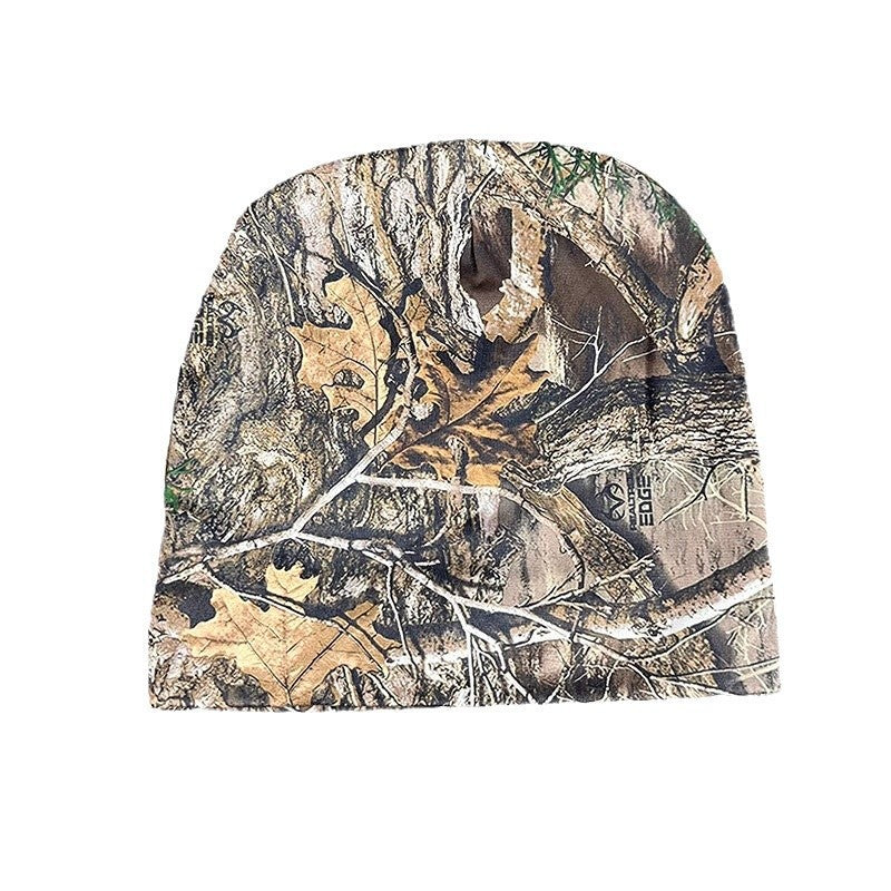 Female Simple Tree Print Warm Knitted Hat