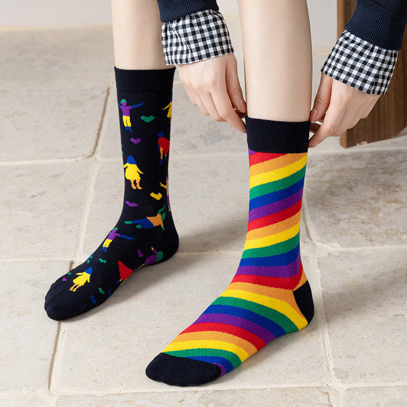 Creative Cartoon Long Tube Cotton Socks