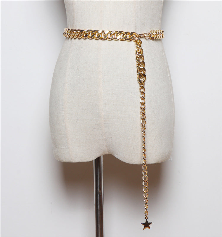 Skirt Shirt Fashion Simple And Versatile Waist Chain