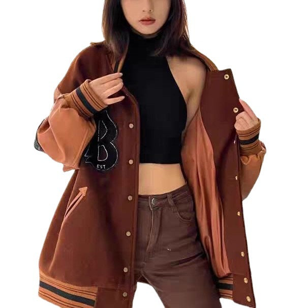 Men's And Women's Loose Minority Design Coat