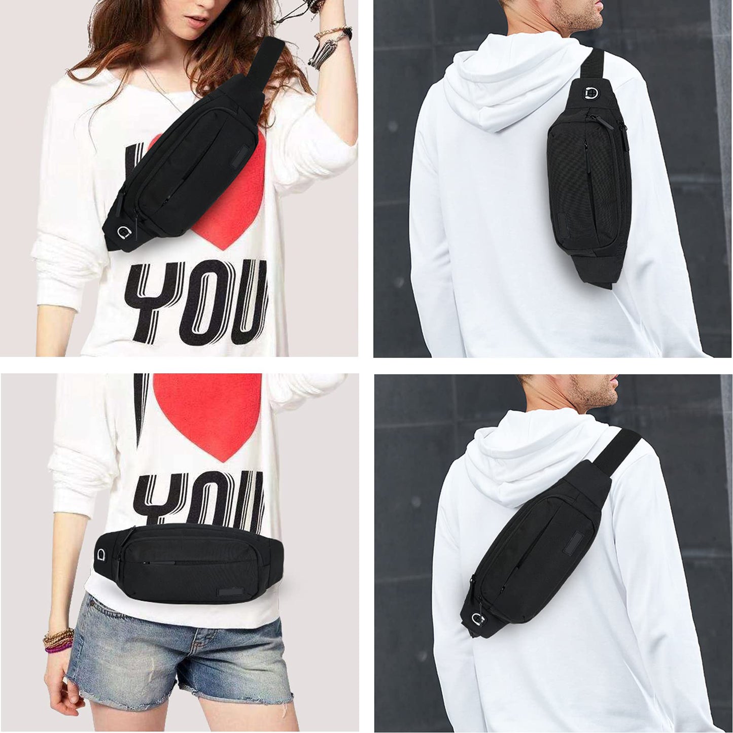 Fashion Casual Multi-functional Mobile Phone Waist Bag