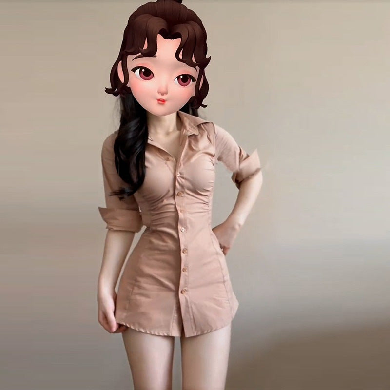 Elegant High-end Fitted Blouse For Summer