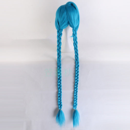 Anime Long Hair Double Ponytail Wig