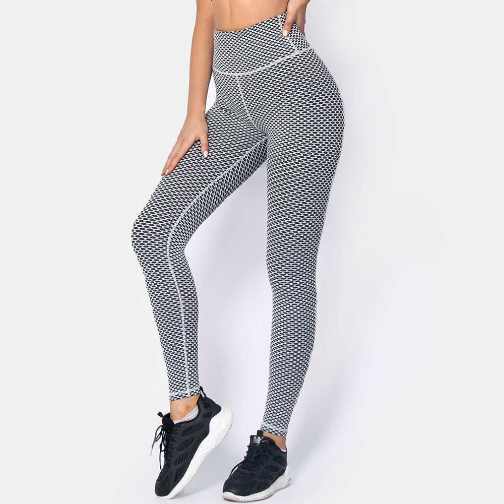 Summer New Quick-drying 3D Jacquard Women's Sports Tights