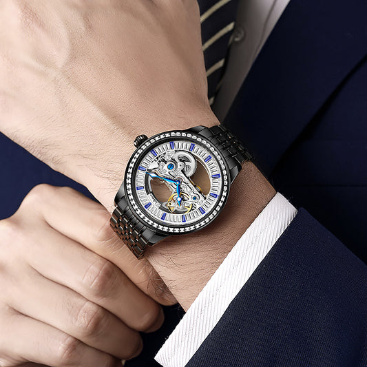 Luxury Zircon Fashion Waterproof Mechanical Watch