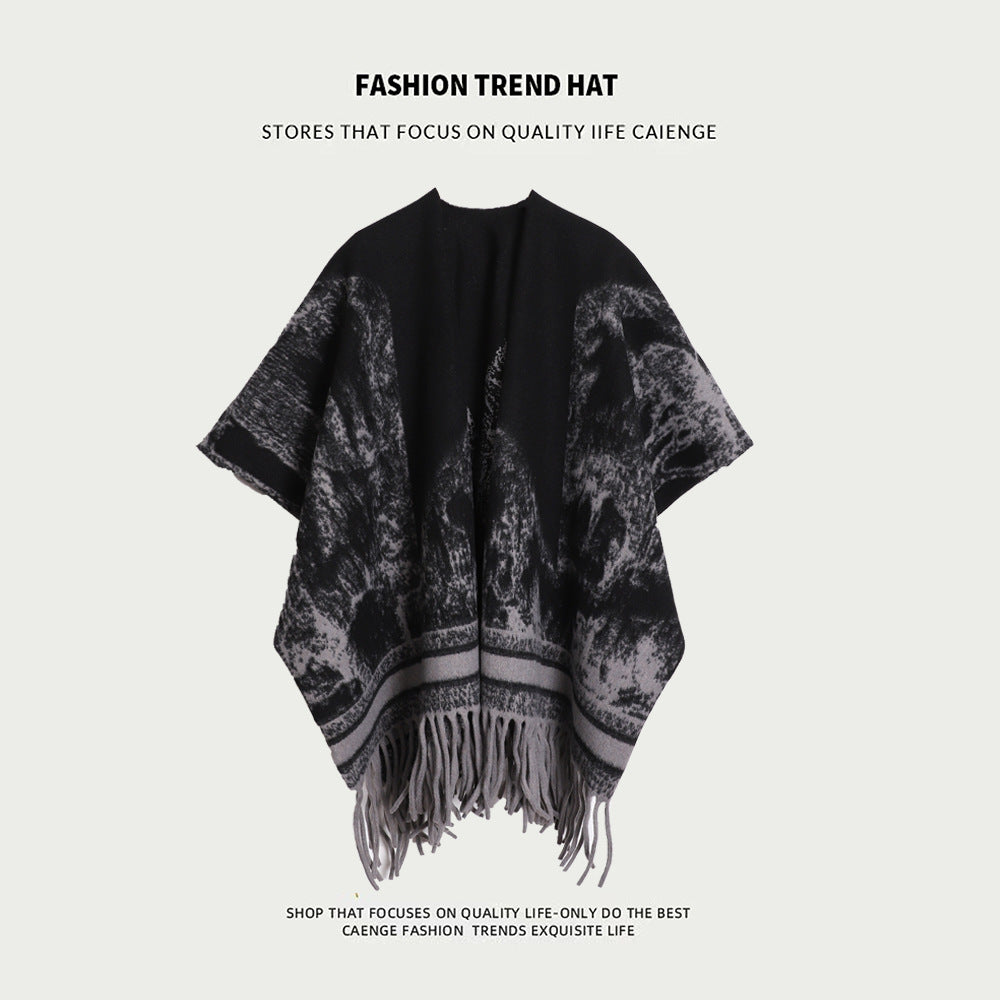 Women's Super Thick Casual Cape Coat