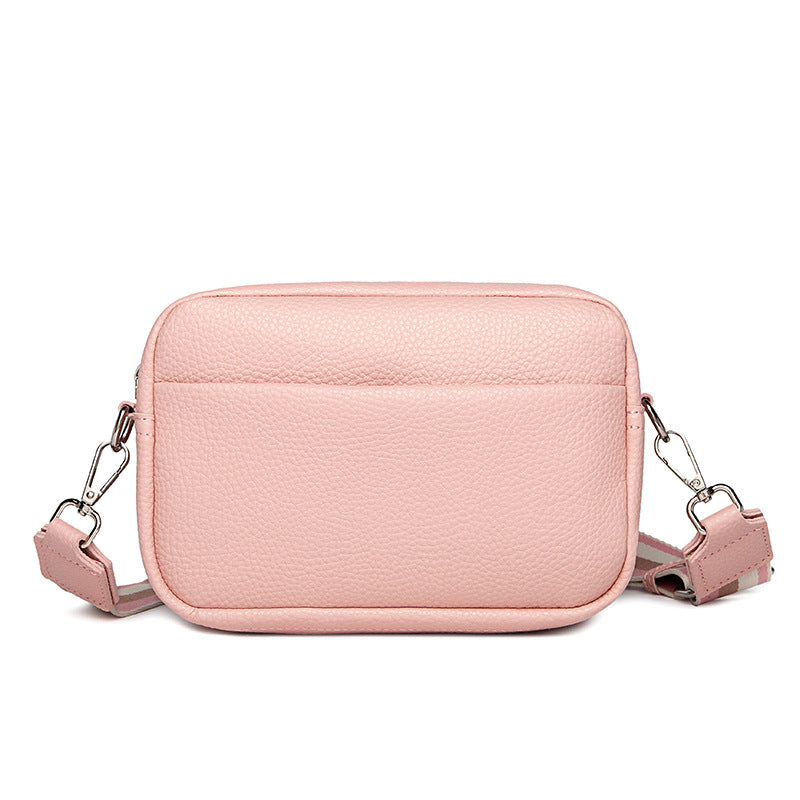 Women's Fashion Casual Solid Color PU Crossbody Bag