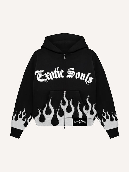 Fashion Casual Printed Polyester Sweater