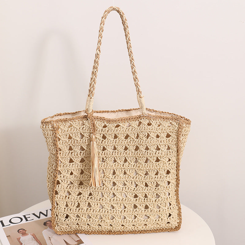 Handmade Woven Bag For Women's Seaside Vacation