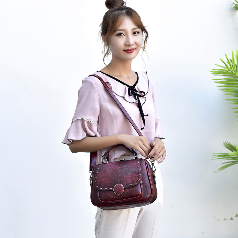 Fashion Ladies Soft Leather Handbag Shoulder Bag