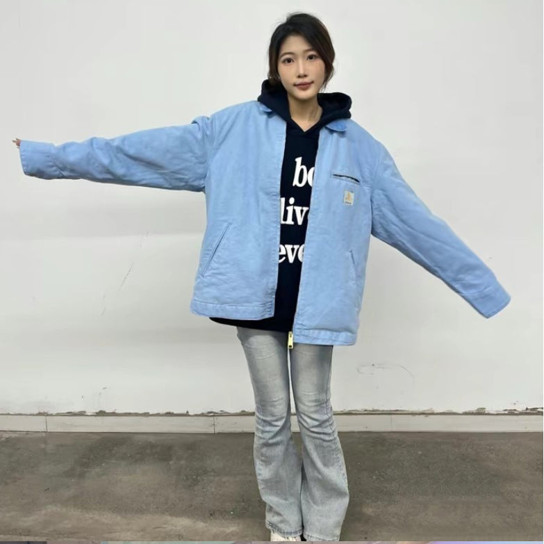 American Workwear Canvas Vintage Safari Jacket Autumn Coat